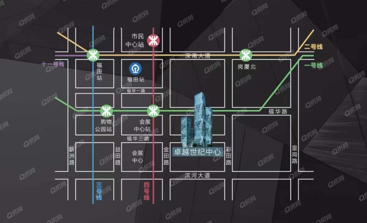 卓越世紀(jì)中心，皇崗商務(wù)中心-均價(jià)230元/平